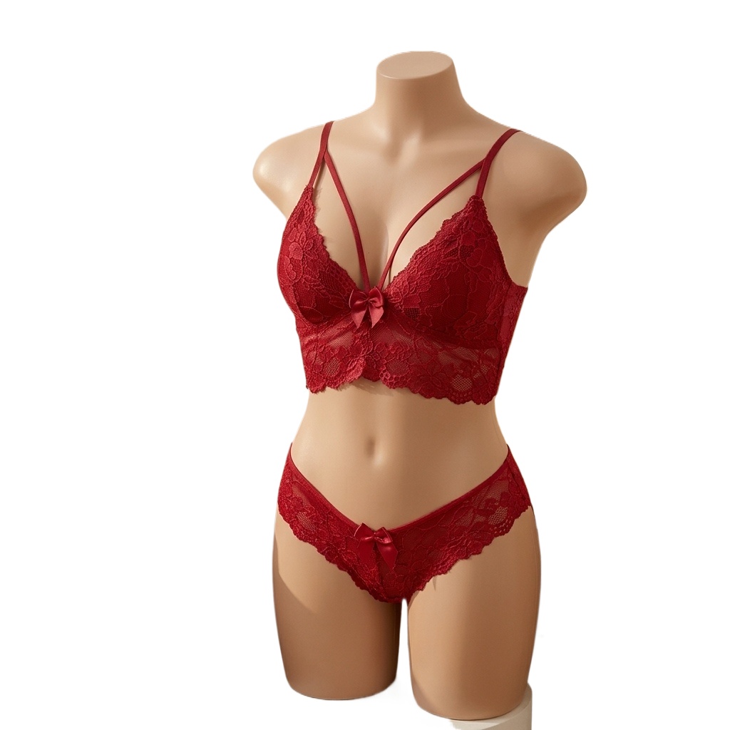 Lace Bralette Set - Yetişkinler için Büyük Beden İç Giyim